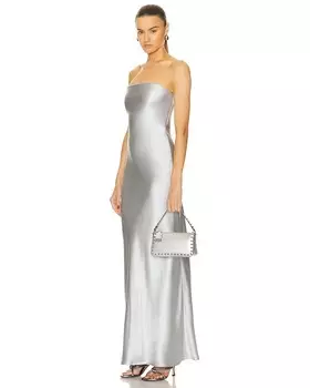 Маленькая сумка через плечо Rockstud Valentino Garavani, серебряный