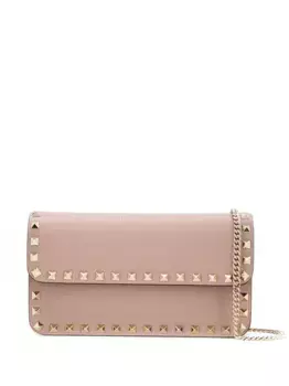 Маленькая сумка через плечо Rockstud VALENTINO GARAVANI, розовый