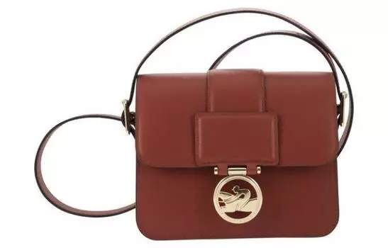 Маленькая сумка через плечо с логотипом Box Trot LONGCHAMP