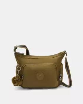 Маленькая сумка через плечо (с регулируемой ручкой) Kipling, зеленый