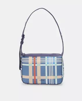 Маленькая сумка через плечо с синим принтом в клетку тартан Jo & Mr. Joe, синий