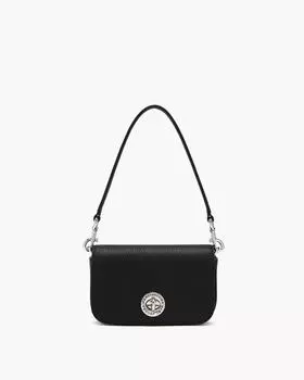 Маленькая сумка через плечо с застежкой-логотипом Marc Jacobs, черный