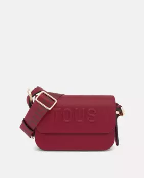 Маленькая сумка через плечо с застежкой-застежкой и клапаном Tous, гранатовый