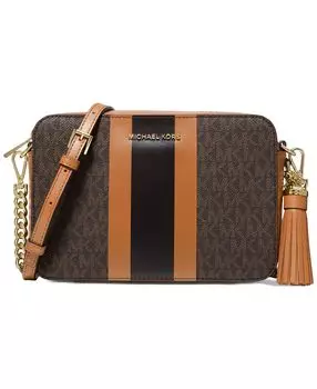 Маленькая сумка через плечо signature jet set с камерой Michael Kors, мульти