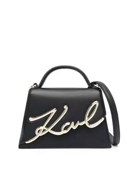 Маленькая сумка через плечо Signature Karl Lagerfeld, черный