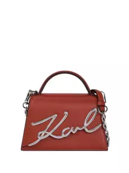 Маленькая сумка через плечо Signature KARL LAGERFELD, красный