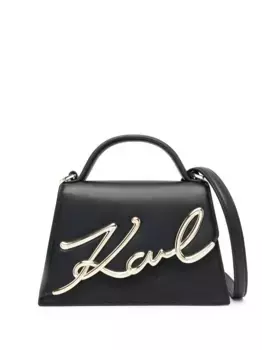 Маленькая сумка через плечо Signature KARL LAGERFELD, черный