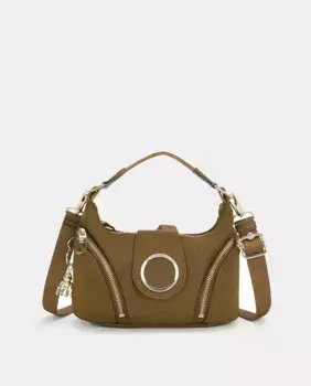 Маленькая сумка через плечо (со съемной ручкой) Kipling, зеленый