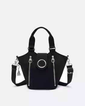 Маленькая сумка через плечо (со съемной ручкой) Kipling, черный