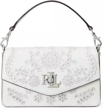 Маленькая сумка через плечо Tayler с люверсами LAUREN Ralph Lauren, белый