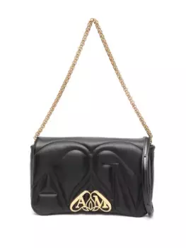 Маленькая сумка через плечо The Seal Alexander McQueen, черный