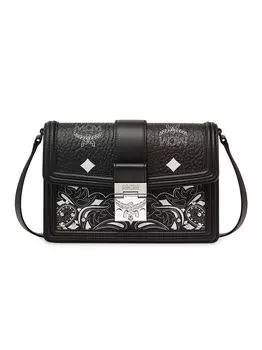 Маленькая сумка через плечо Tracy Bandana Visetos MCM, черный