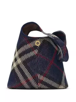 Маленькая сумка через плечо в клетку Burberry, синий