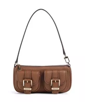Маленькая сумка через плечо Zoe из зернистой коровьей кожи Michael Kors, коричневый