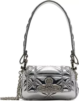 Маленькая сумка цвета ореха Vivienne Westwood, Silver