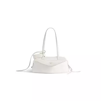 Маленькая сумка для боулинга Carrie BALENCIAGA, белый