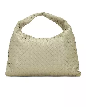 Маленькая сумка для хмеля Bottega Veneta, цвет Travertine & Muse Brass