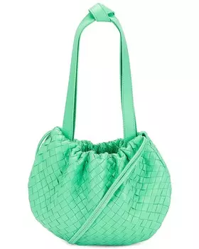 Маленькая сумка для лампочек Bottega Veneta, цвет Fountain & Silver