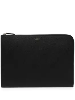 Маленькая сумка для ноутбука Smythson, черный