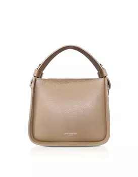 Маленькая сумка Duplo из кованой кожи с верхней ручкой Le Parmentier, пудра