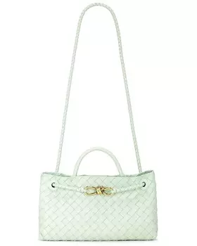Маленькая сумка East West Andiamo Bottega Veneta, цвет Fresh Mint & Muse Brass