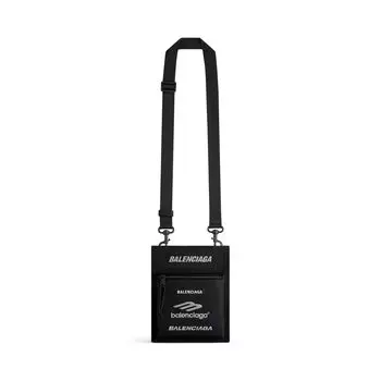 Маленькая сумка Explorer с ремешком BALENCIAGA, черный
