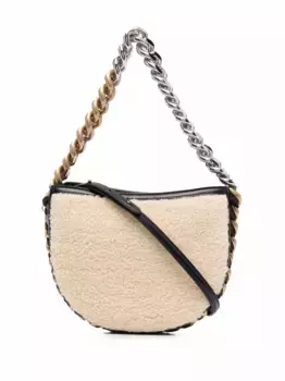 Маленькая сумка Frayme из шерпы STELLA MCCARTNEY, белый
