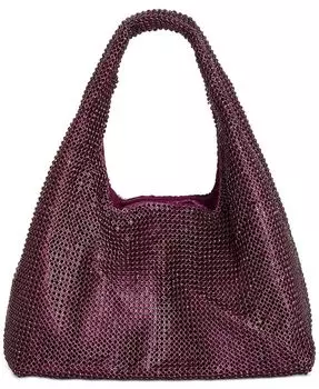 Маленькая сумка-хобо из кристаллической сетки I.N.C. International Concepts, золотой