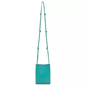 Маленькая сумка Jil Sander Tangle, бирюзовый
