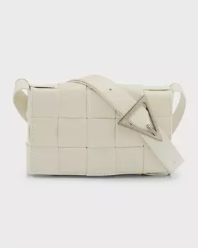 Маленькая сумка-кассета Bottega Veneta, цвет White