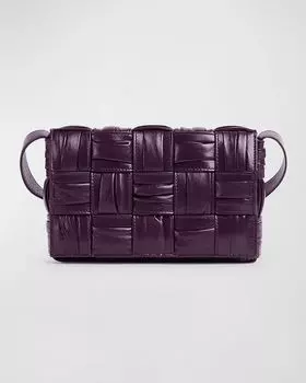 Маленькая сумка-кассета Bottega Veneta, цвет Dark Mystic-Muse Br