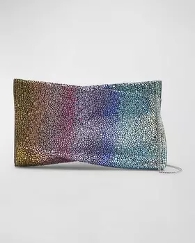 Маленькая сумка-клатч с радужными стразами Loubitwist Christian Louboutin