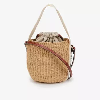 Маленькая сумка-корзина Woody из рафии Chloe, белый