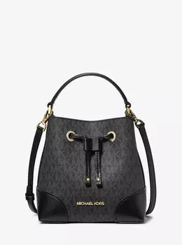 Маленькая сумка-мешок Mercer с логотипом Michael Kors, черный