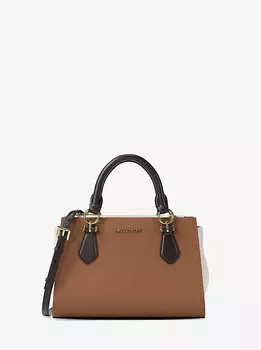 Маленькая сумка-мессенджер Marilyn из сафьяновой кожи с цветными блоками Michael Kors, мультиколор