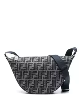 Маленькая сумка-мессенджер Melon FENDI, серый