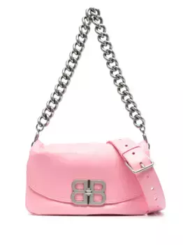 Маленькая сумка на плечо BB Soft Flap BALENCIAGA, розовый