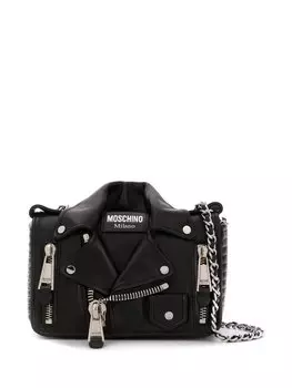 Маленькая сумка на плечо Biker Moschino, черный