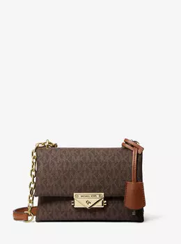 Маленькая сумка на плечо Cece с логотипом Michael Kors, коричневый