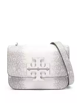 Маленькая сумка на плечо Eleanor с принтом Tory Burch, белый