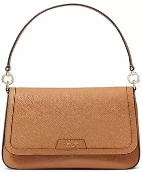 Маленькая сумка на плечо Hudson из шагреневой кожи с клапаном Kate Spade New York, синий