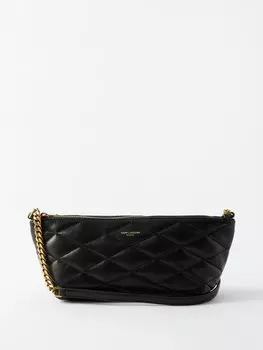 Маленькая сумка на плечо из стеганой кожи Saint Laurent, черный