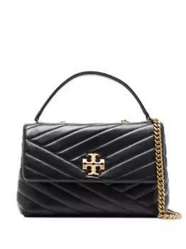 Маленькая сумка на плечо Kira Chevron Tory Burch, черный