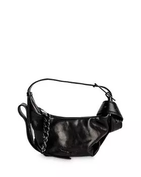 Маленькая сумка на плечо Le Cecilia из гладкой кожи Zadig & Voltaire, цвет Black