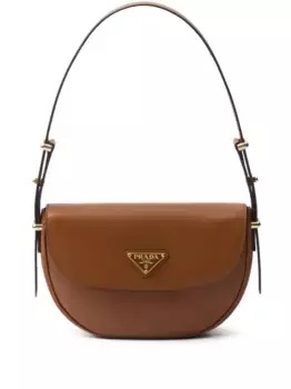 Маленькая сумка на плечо Prada, коричневый