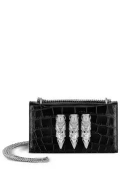 Маленькая сумка на плечо с декором Skull Philipp Plein, черный