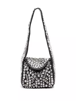 Маленькая сумка на плечо с заклепками Alexander Wang, черный