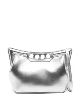 Маленькая сумка на плечо The Peak Alexander McQueen, серебяный