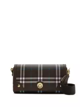 Маленькая сумка Note BURBERRY, коричневый