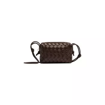 Маленькая сумка-петля Bottega Veneta, Светло-коричневый/золотой